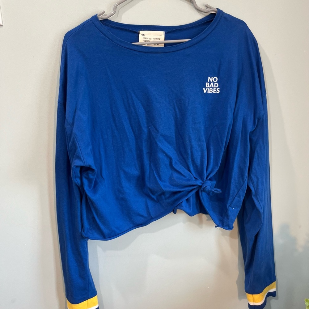 No Bad Vibes Blue Sweater